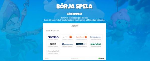Välj svensk bank och börja spela via Trustly