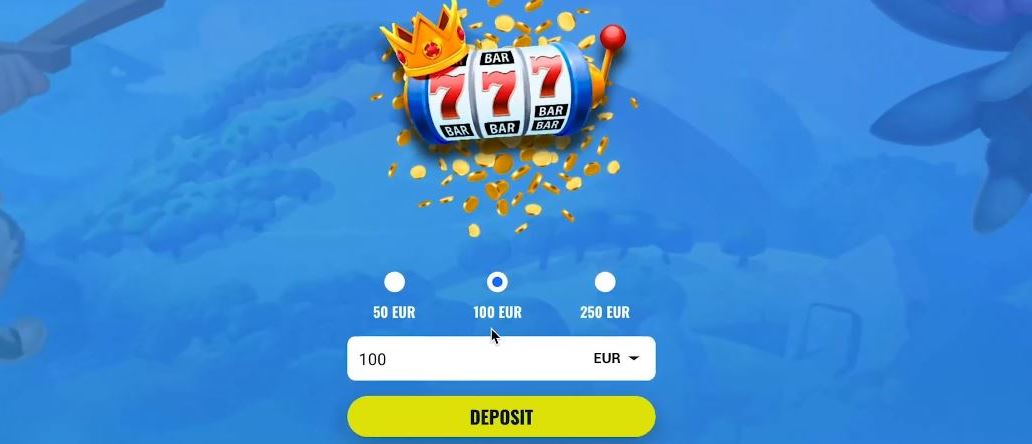 Välj insättningsbelopp och börja spela slots direkt